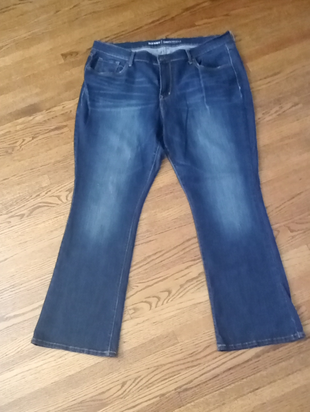 Old Navy Blue Flare Jeans - Faded Indigo Wash Size 16S W 19" R 11" I 30"